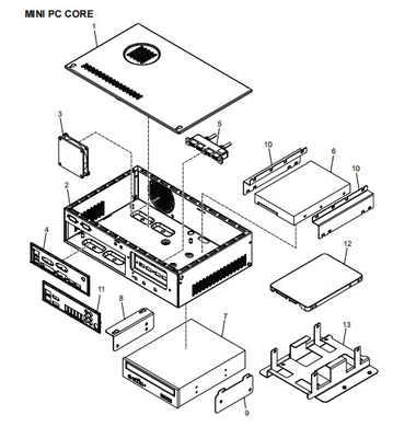 Les pièces détachées du distributeur automatique NCR MINI PC CORE 445-0727528 445-0760722