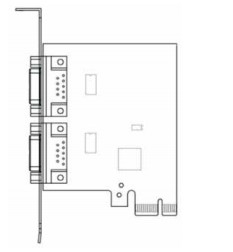Parties détachées ATM NCR 009-0030956 RS232 PCIE X 1 carte ADD-IN