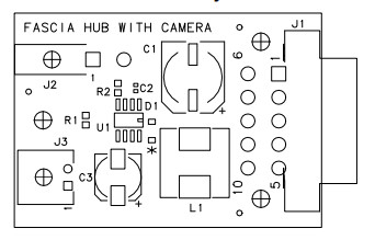 Parties détachées ATM NCR 445-0711787 FASCIA HUB avec caméra (assemblage de carte)