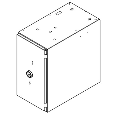 Parties détachées ATM CEN 3 ENCLOSURE 445-0761012 6623/27 CEN 3 GAS EX A2P A3E ENCLOSURE R/A Peint