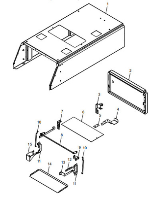 Assemblage simplifié de l'armoire pièces de la machine ATM