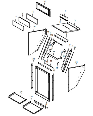 Assemblage simplifié de l'armoire pièces de la machine ATM