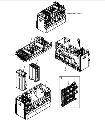 BRM Module inférieur pièces de machine ATM