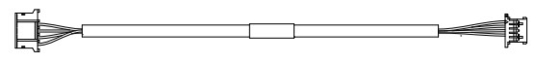 Parties de la machine ATM 445-0743832 LVDS HARNESS de puissance, 1200 mm