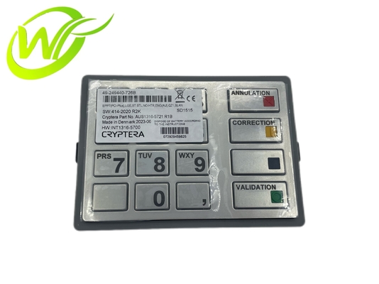 Parties de machines ATM Diebold ATM 49249440726B EPP7 ((BSC),LGE,ST STL,HTR,FRE,QZ1,COMMA,X,I,_,O