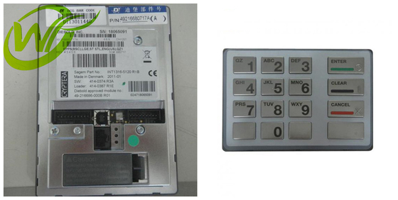 Clavier 49-216680-717A 49216680717A de Diebold EPP5 de pièces de machine d'atmosphère