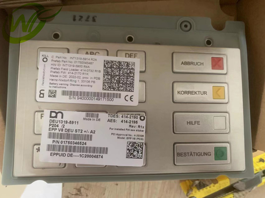 175-0346524 clavier 1750346524 de PPE V8 de Wincor de pièces de rechange d'atmosphère